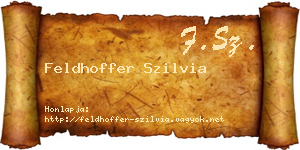 Feldhoffer Szilvia névjegykártya